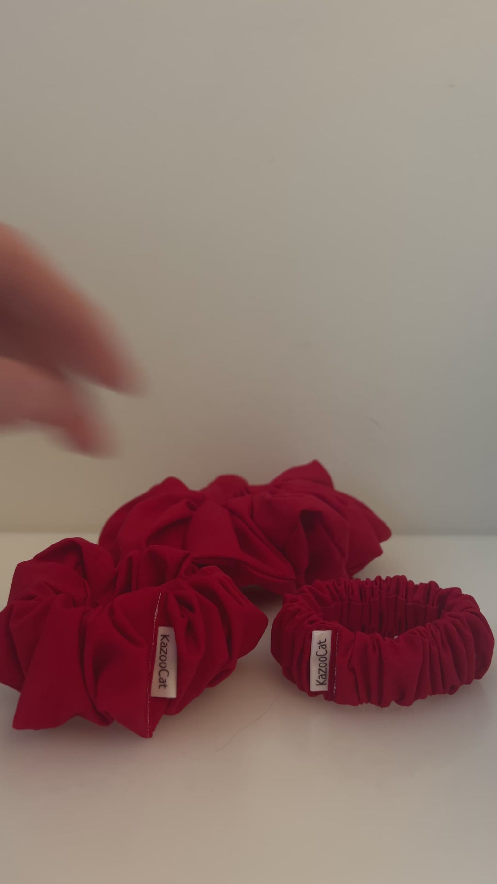 Solid Red Scrunchie