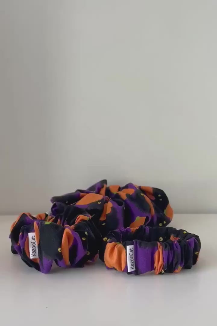 Pumpkin Patch Cats Scrunchie