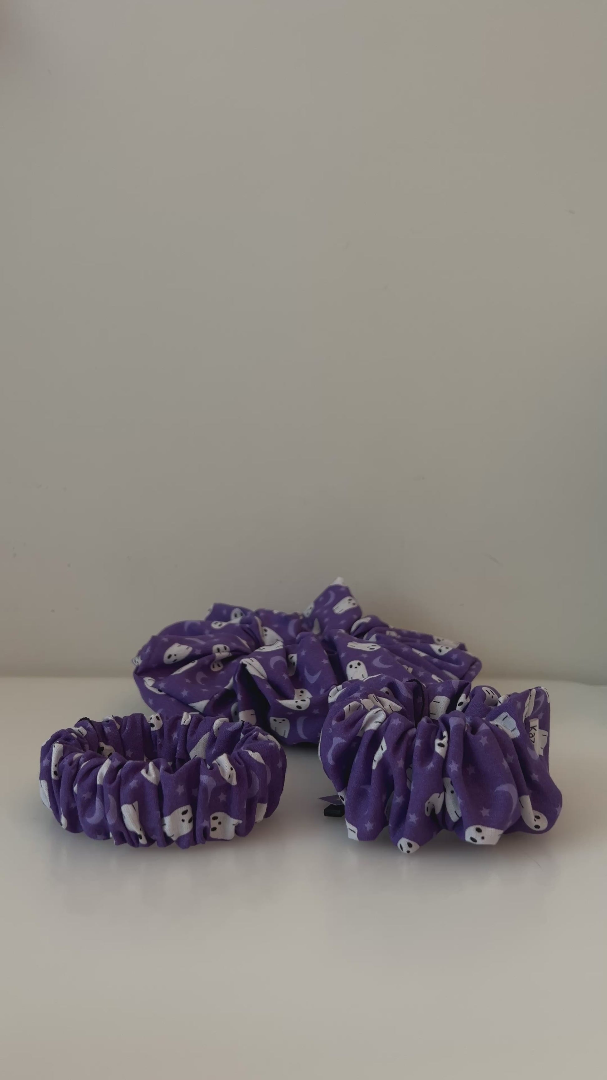 Purple Ghost Scrunchie