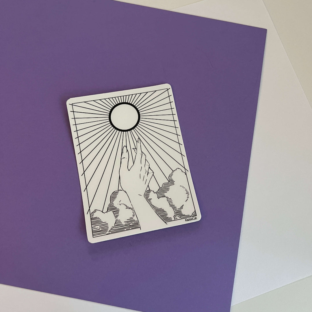 Reaching Sticker – KazooCat